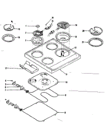 Main Top And Oven Units parts for Kenmore Range 119.9087100 (1199087100, 119 9087100) from AppliancePartsPros.com