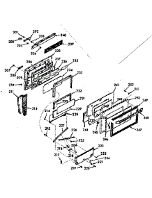 Oven Door Section parts for Kenmore Range 103.9357222 (1039357222, 103 9357222) from AppliancePartsPros.com