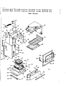 Body Section parts for Kenmore Range 103.7277421 (1037277421, 103 7277421) from AppliancePartsPros.com