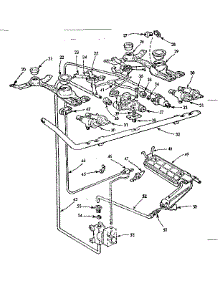 Burner Section parts for Kenmore Range 103.728625 (103728625, 103 728625) from AppliancePartsPros.com