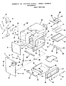 Body Section parts for Kenmore Range 911.9388411 (9119388411, 911 9388411) from AppliancePartsPros.com
