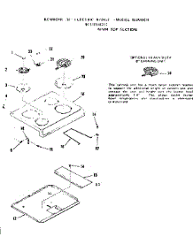 Main Top Section parts for Kenmore Range 911.9388411 (9119388411, 911 9388411) from AppliancePartsPros.com