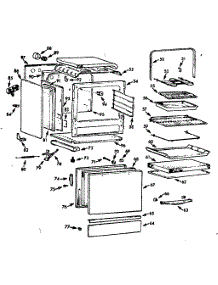 Lower Body Section parts for Kenmore Range 103.9846740 (1039846740, 103 9846740) from AppliancePartsPros.com