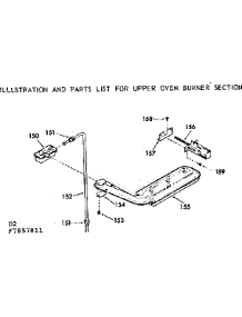 Upper Oven Burner Section parts for Kenmore Range 103.7857811 (1037857811, 103 7857811) from AppliancePartsPros.com