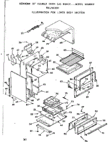 Lower Body Section parts for Kenmore Range 103.7857811 (1037857811, 103 7857811) from AppliancePartsPros.com