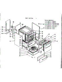 Body Section parts for Kenmore Range 119.9067522 (1199067522, 119 9067522) from AppliancePartsPros.com