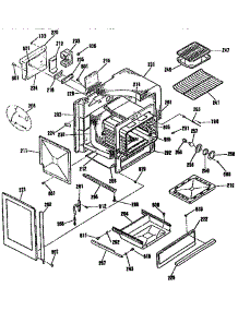 Oven Body Section parts for Kenmore Range 911.3654090 (9113654090, 911 3654090) from AppliancePartsPros.com