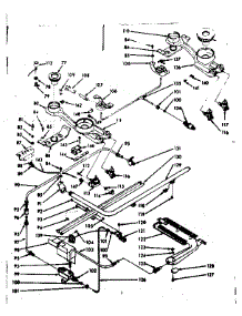 Burner Section parts for Kenmore Range 103.7177021 (1037177021, 103 7177021) from AppliancePartsPros.com