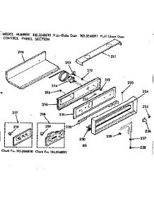 Control Panel Section parts for Kenmore Range 103.3248091 (1033248091, 103 3248091) from AppliancePartsPros.com