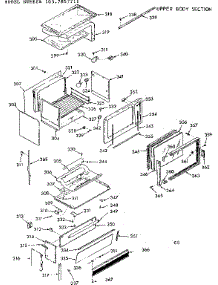 Upper Body Section parts for Kenmore Range 103.7857711 (1037857711, 103 7857711) from AppliancePartsPros.com