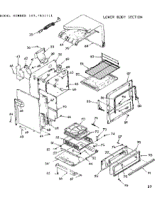 Lower Body Section parts for Kenmore Range 103.7857711 (1037857711, 103 7857711) from AppliancePartsPros.com