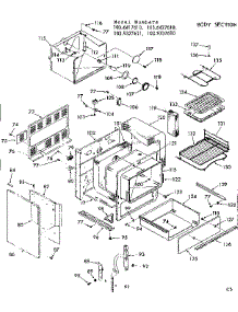 Body Section parts for Kenmore Range 103.6417610 (1036417610, 103 6417610) from AppliancePartsPros.com