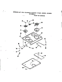 Main Top Section parts for Kenmore Range 911.9368114 (9119368114, 911 9368114) from AppliancePartsPros.com