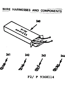 Wire Harnesses And Components parts for Kenmore Range 911.9368114 (9119368114, 911 9368114) from AppliancePartsPros.com