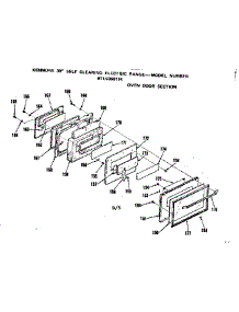 Oven Door Section parts for Kenmore Range 911.9368114 (9119368114, 911 9368114) from AppliancePartsPros.com