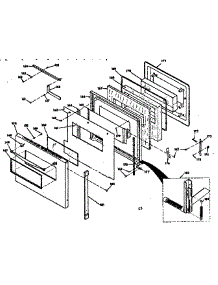 Porcelain Door parts for Kenmore Range 850.4237220 (8504237220, 850 4237220) from AppliancePartsPros.com