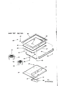 Main Top Section parts for Kenmore Range 911.9287611 (9119287611, 911 9287611) from AppliancePartsPros.com