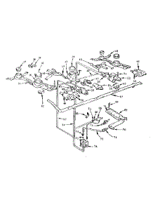 Burner Section parts for Kenmore Range 103.716610 (103716610, 103 716610) from AppliancePartsPros.com