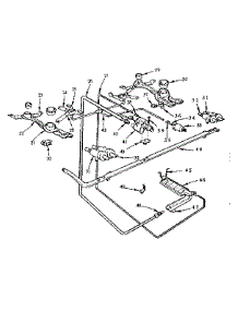 Burner Section parts for Kenmore Range 103.711610 (103711610, 103 711610) from AppliancePartsPros.com