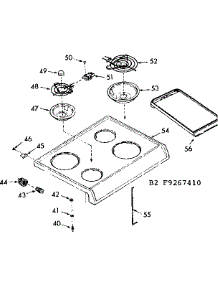 Main Top Section parts for Kenmore Range 911.9267410 (9119267410, 911 9267410) from AppliancePartsPros.com