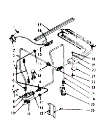 Burner Section parts for Kenmore Range 103.3266733 (1033266733, 103 3266733) from AppliancePartsPros.com