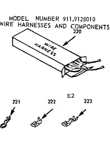 Wire Harnesses And Components parts for Kenmore Range 911.9128010 (9119128010, 911 9128010) from AppliancePartsPros.com