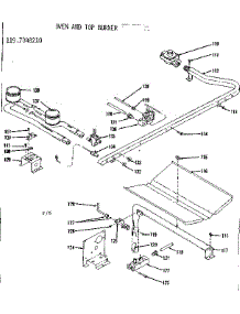 Oven And Top Burner Parts parts for Kenmore Range 119.7058210 (1197058210, 119 7058210) from AppliancePartsPros.com