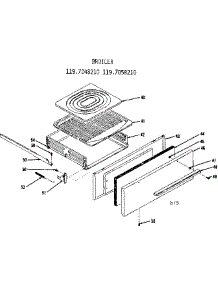 Broiler Parts parts for Kenmore Range 119.7058210 (1197058210, 119 7058210) from AppliancePartsPros.com