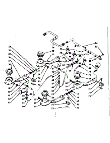 Top Burner Section parts for Kenmore Range 103.7846761 (1037846761, 103 7846761) from AppliancePartsPros.com