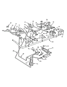 Burner Section parts for Kenmore Range 103.720610 (103720610, 103 720610) from AppliancePartsPros.com