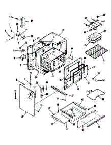 Body Section parts for Kenmore Range 911.6268412 (9116268412, 911 6268412) from AppliancePartsPros.com