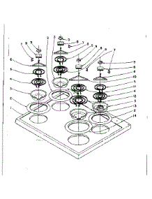 Main Top Section parts for Kenmore Range 101.962587 (101962587, 101 962587) from AppliancePartsPros.com