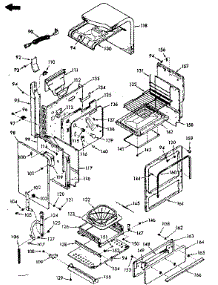 Body Section parts for Kenmore Range 103.7187140 (1037187140, 103 7187140) from AppliancePartsPros.com