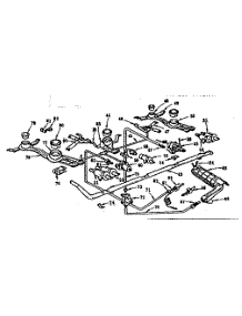 Burner Section parts for Kenmore Range 103.253010 (103253010, 103 253010) from AppliancePartsPros.com