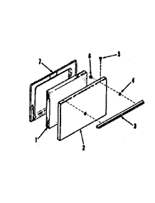 Oven Door Section 911.6118811, 911.7118811 parts for Kenmore Range 911.7118811 (9117118811, 911 7118811) from AppliancePartsPros.com