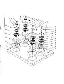 Main Top Section parts for Kenmore Range 101.962581 (101962581, 101 962581) from AppliancePartsPros.com