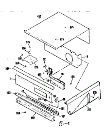 Control Panel Section parts for Kenmore Range 364.4712995 (3644712995, 364 4712995) from AppliancePartsPros.com