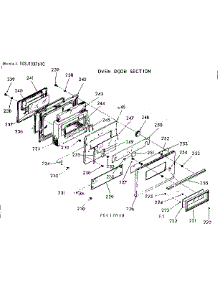 Oven Door Section parts for Kenmore Range 103.9337610 (1039337610, 103 9337610) from AppliancePartsPros.com