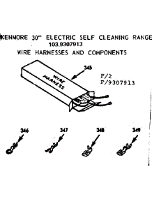 Wire Harnesses And Components parts for Kenmore Range 103.9307913 (1039307913, 103 9307913) from AppliancePartsPros.com