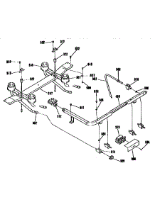 Top Burner Section parts for Kenmore Range 911.7313191 (9117313191, 911 7313191) from AppliancePartsPros.com