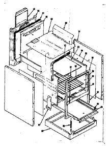 Body Section parts for Kenmore Range 119.7246740 (1197246740, 119 7246740) from AppliancePartsPros.com