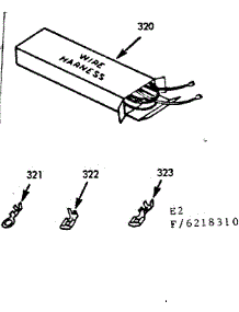 Wire Harness And Components parts for Kenmore Range 911.6268310 (9116268310, 911 6268310) from AppliancePartsPros.com