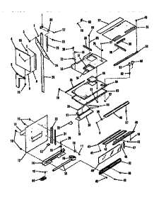 Upper Oven Pedestal Section parts for Kenmore Range 911.9808513 (9119808513, 911 9808513) from AppliancePartsPros.com