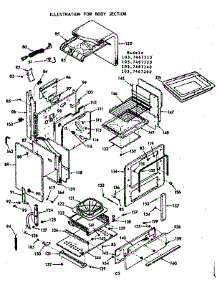 Body Section parts for Kenmore Range 103.7467220 (1037467220, 103 7467220) from AppliancePartsPros.com