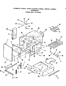 Lower Body Section parts for Kenmore Range 911.9858310 (9119858310, 911 9858310) from AppliancePartsPros.com