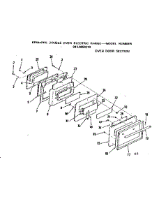 Oven Door Section parts for Kenmore Range 911.9858310 (9119858310, 911 9858310) from AppliancePartsPros.com