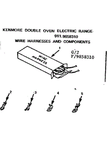 Wire Harnesses And Components parts for Kenmore Range 911.9858310 (9119858310, 911 9858310) from AppliancePartsPros.com
