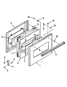 Oven And Broiler Door W / Glass parts for Kenmore Range 278.3128890 (2783128890, 278 3128890) from AppliancePartsPros.com