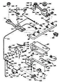 Burner Section parts for Kenmore Range 103.7337242 (1037337242, 103 7337242) from AppliancePartsPros.com