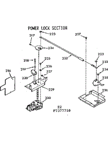 Power Lock Section parts for Kenmore Range 103.7377710 (1037377710, 103 7377710) from AppliancePartsPros.com